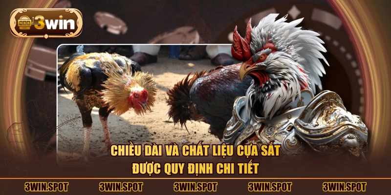 Chiều dài và chất liệu cựa sắt được quy định chi tiết